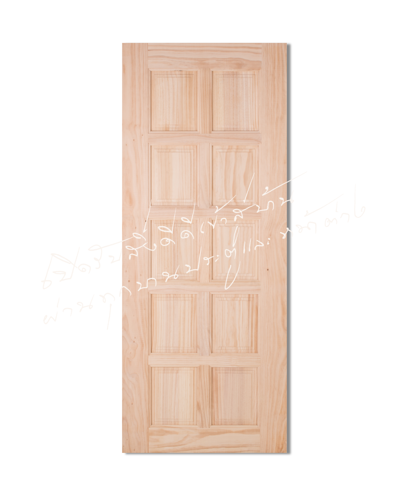 CE-116-10 ประตูไม้จริง ไม้สนนิวซีแลนด์